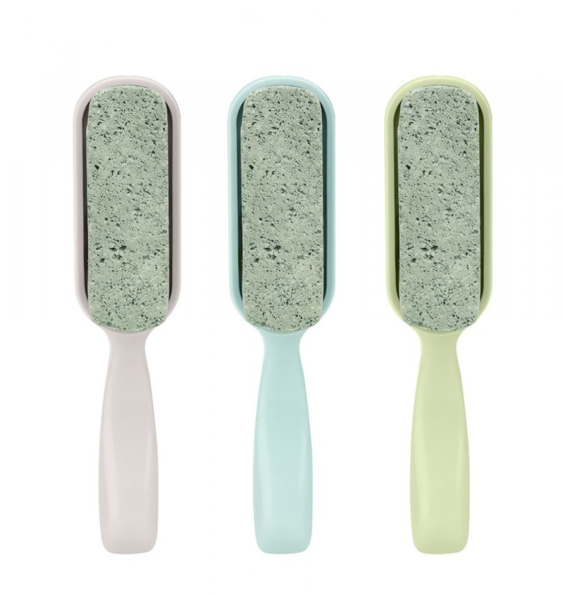 Natural pumice stone, ergonomic handle