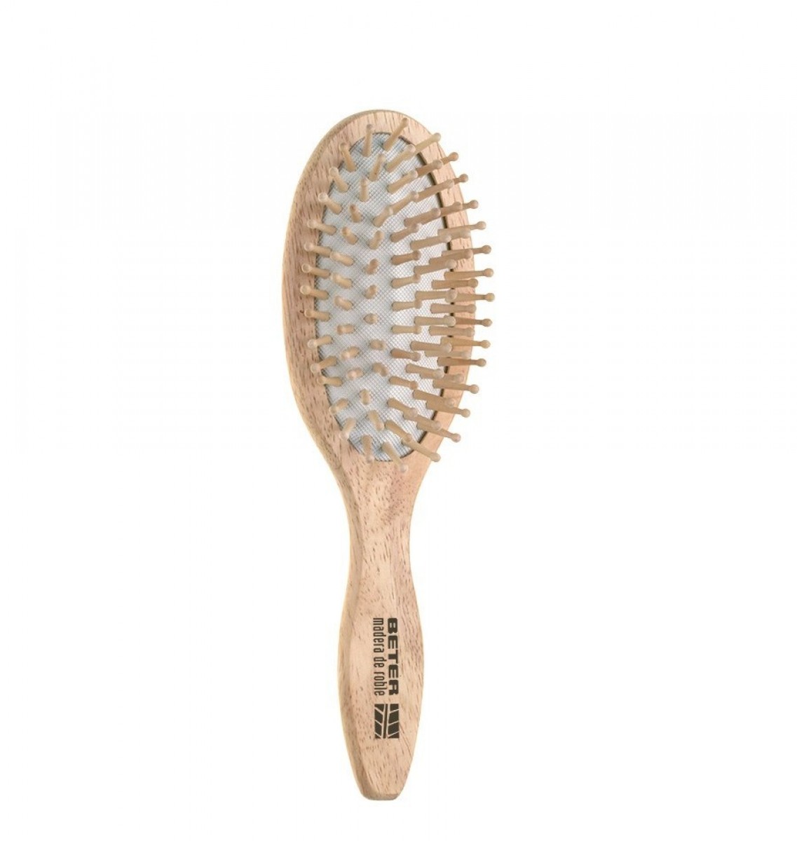 Cushion brush, wooden round-tip bristles