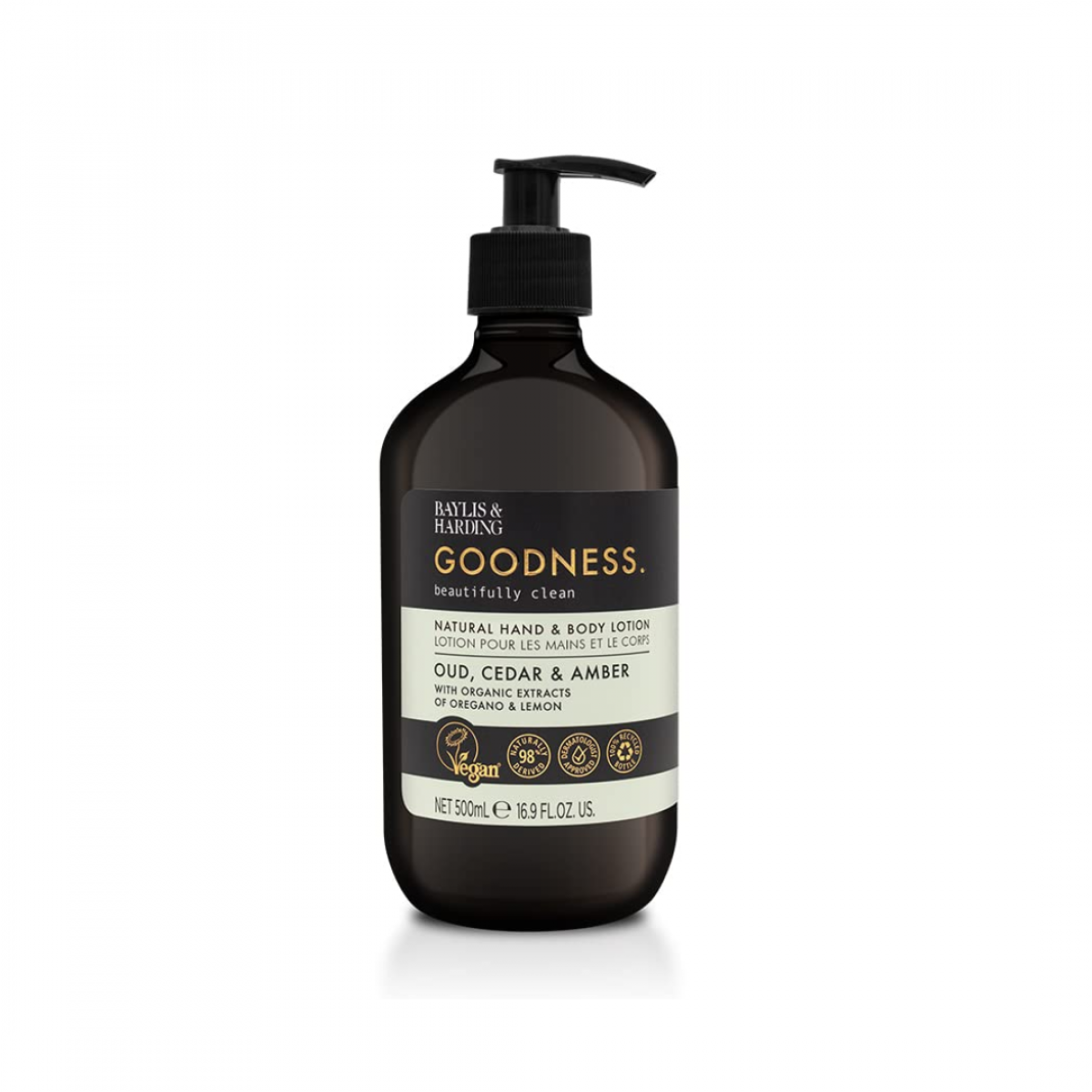 Baylis & Harding Goodness Oud, Cedar & Amber  Hand & Body Lotion
