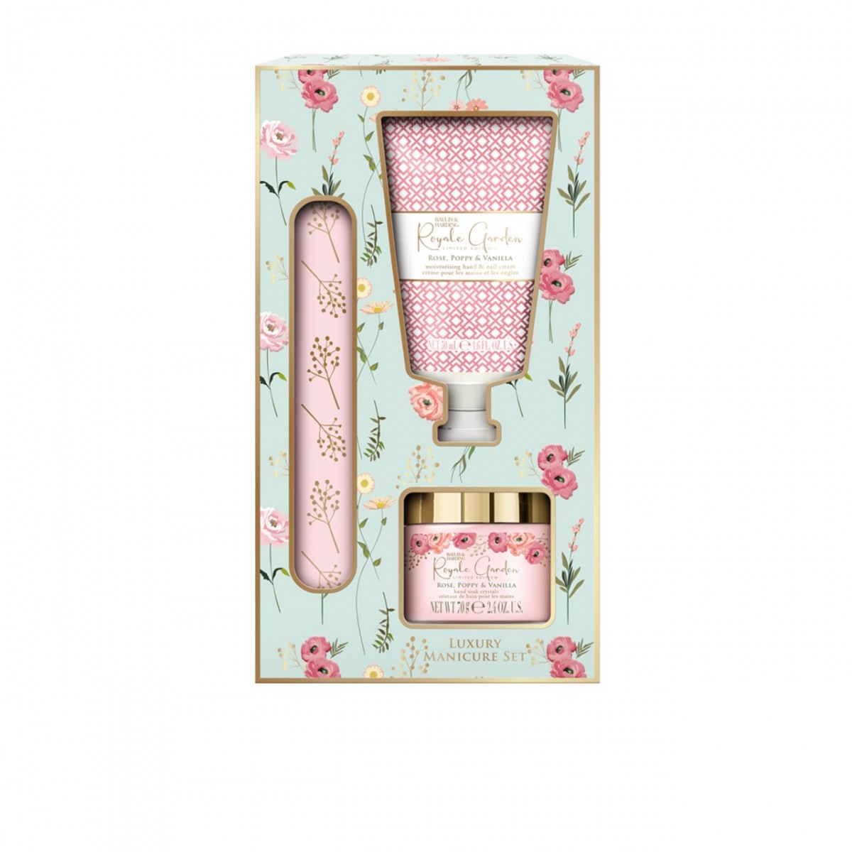Baylis & Harding Royale Garden Rose, Poppy & Vanilla Luxury Manicure Gift Set