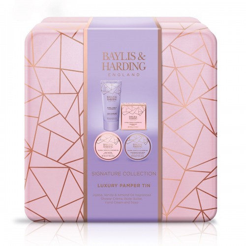Baylis & Harding Jojoba, Vanilla & Almond Oil Luxury Pamper Tin Gift Set