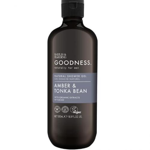 Baylis & Harding Goodness Men's Shower Gel - Amber & Tonka Bean